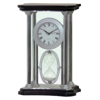 Metal case SAND timer Desk Clock #411-052